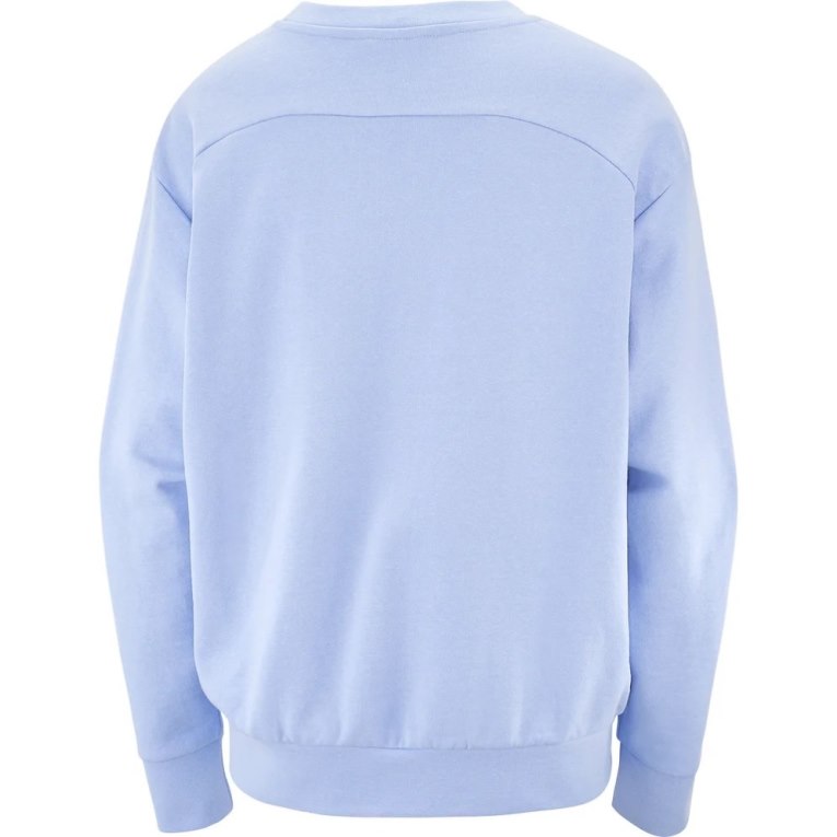 Light Blue Salomon Outlife Summer Women's Sweatshirt | IE BN1905